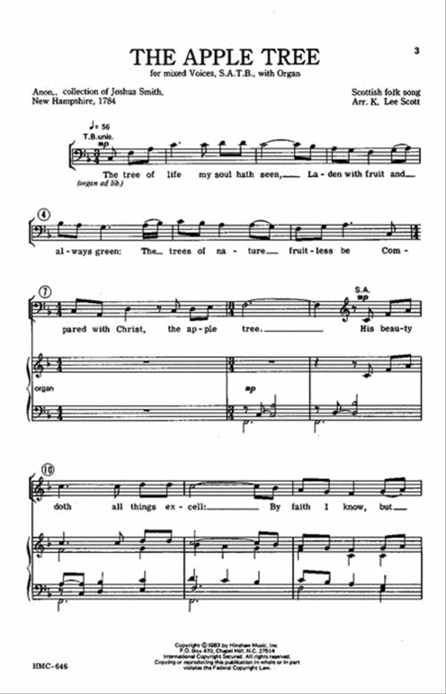 The Apple Tree 4-Part scores gallery preview page 2