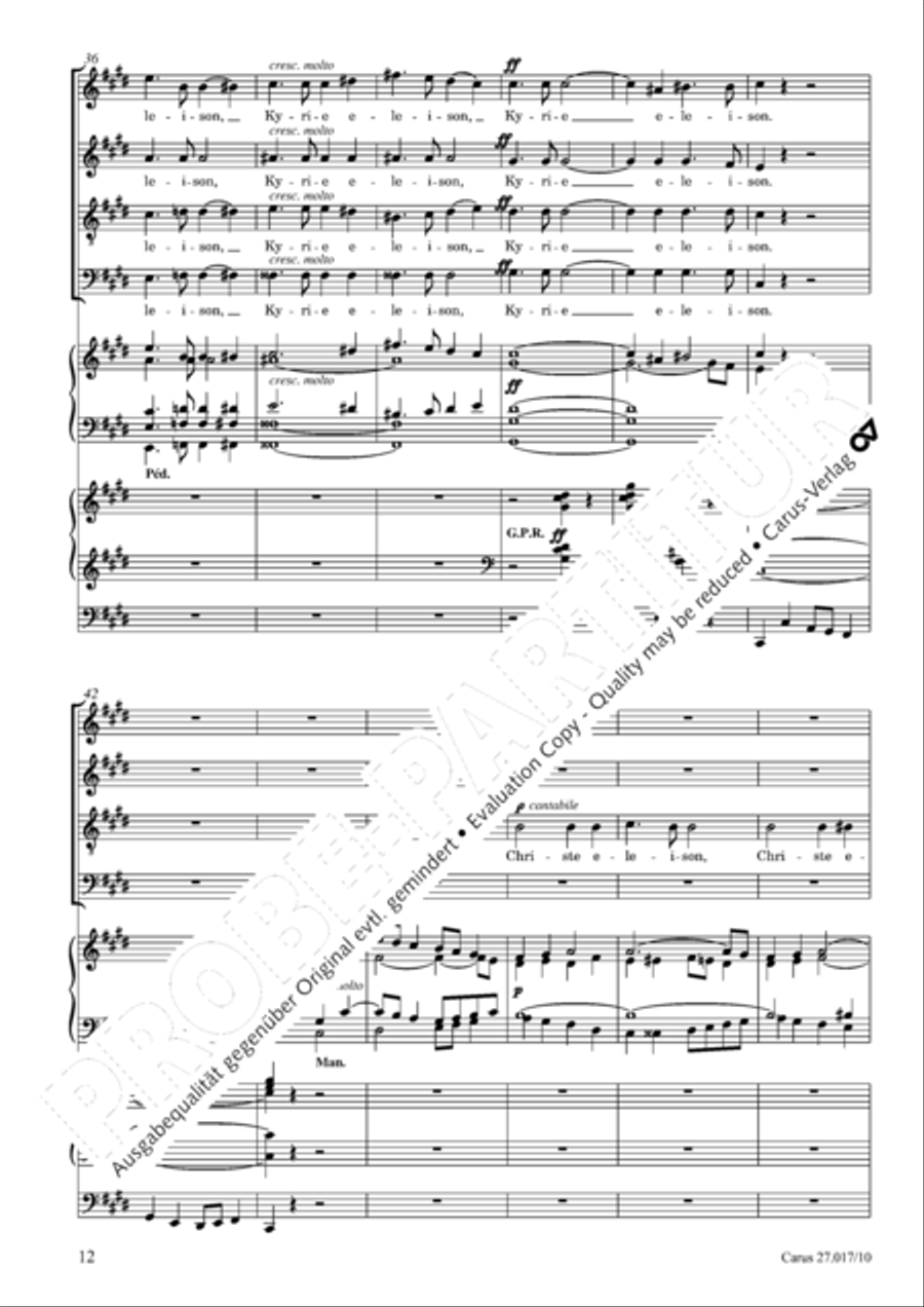 Messe solennelle en ut diese mineur 4-Part scores gallery preview page 13