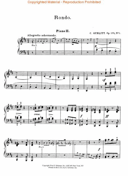 Rondo in D, Op. 175, No. 1 (set)