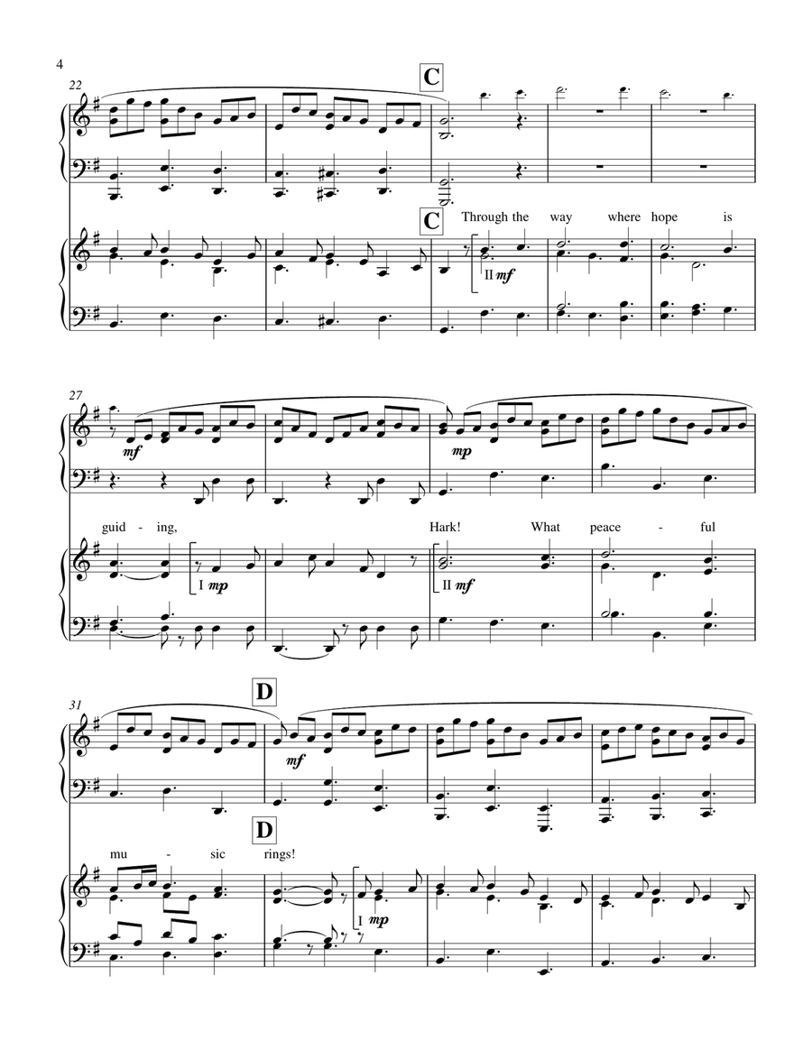 Jesu, Joy of Man's Desiring PIANO and ORGAN DUET Organ Accompaniment scores gallery preview page 4