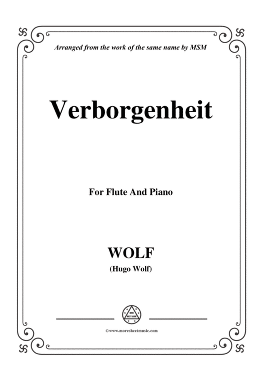 Wolf-Verborgenheit, for Flute and Piano image number null
