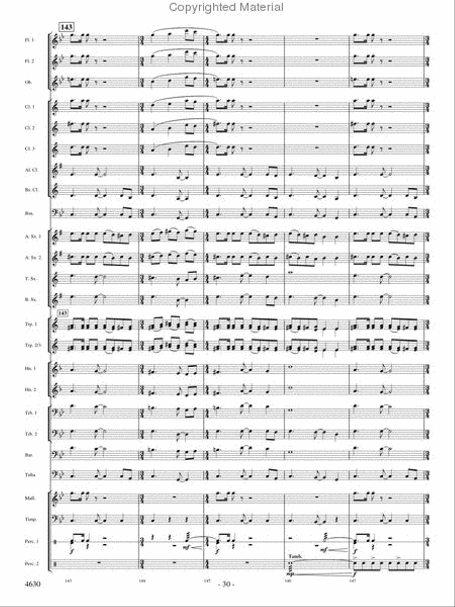 Joyous Alleluias Concert Band scores gallery preview page 29