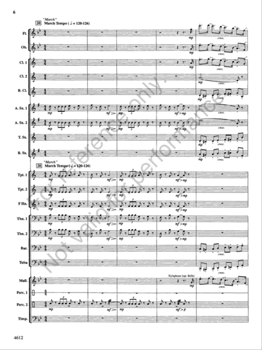 Themes from the Nutcracker Concert Band scores gallery preview page 7