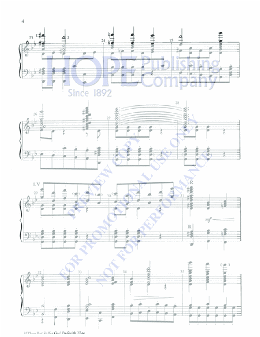 If Thou but Suffer God to Guide Thee 5-Octaves scores gallery preview page 4
