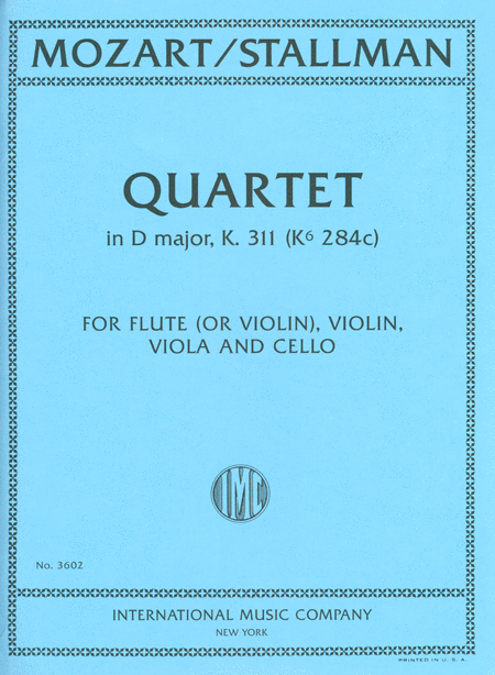 Quartet in D major, K311 (K6 284c)