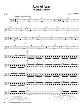 Book cover for Rock Of Ages (Choral Medley) - Bass