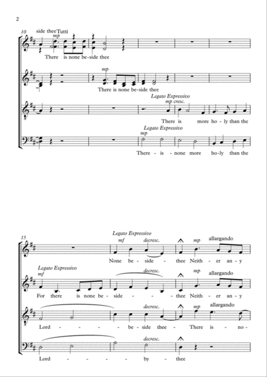 There Is None A Cappella scores gallery preview page 2