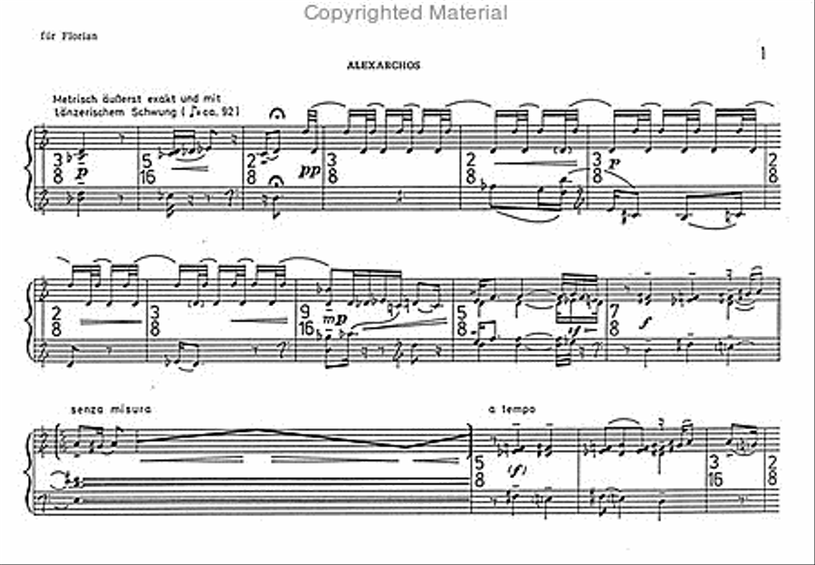 Tangenten I (1984-93) -Fünf Klavierminiaturen- Piano Solo scores gallery preview page 2