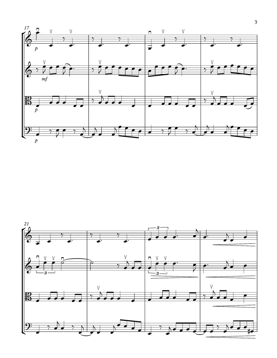 Senorita String Quartet scores gallery preview page 3