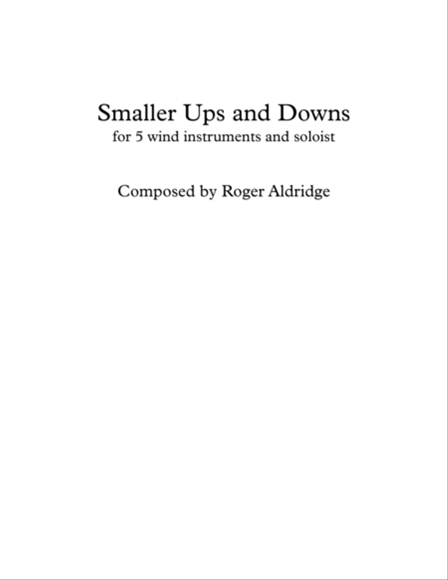Smaller Ups And Downs Jazz Ensemble scores gallery preview page 1