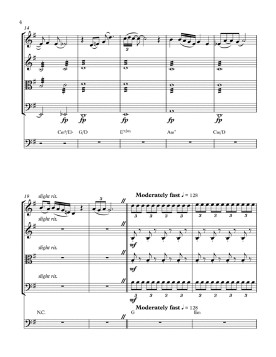 All I Want For Christmas Is You String Trio scores gallery preview page 6