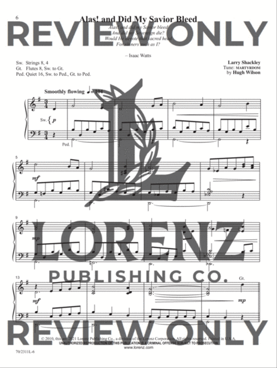 Sixty-Second Service Solutions for Organ Organ Solo scores gallery preview page 6
