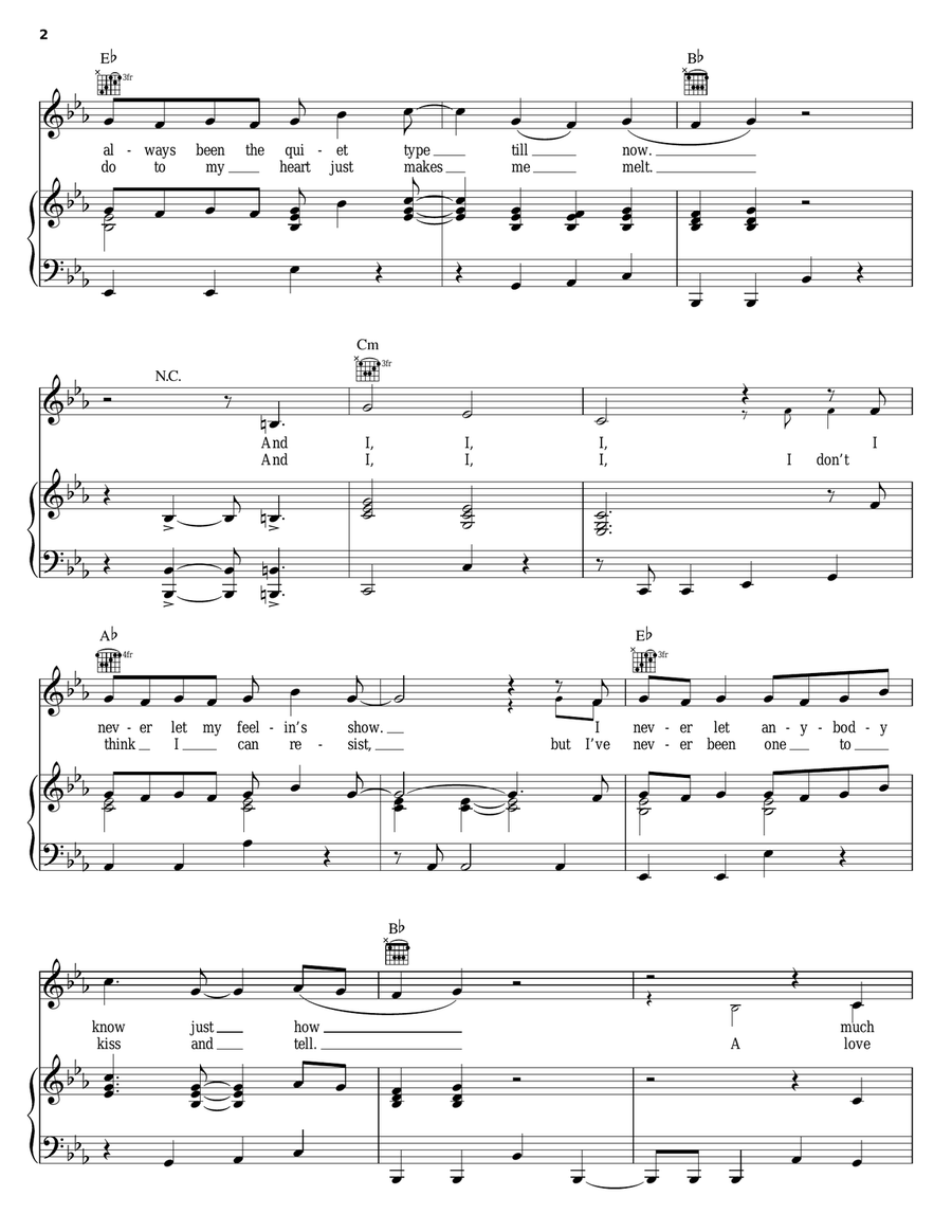 Love You Out Loud Love You Out Loud Piano, Vocal, Guitar scores gallery preview page 2
