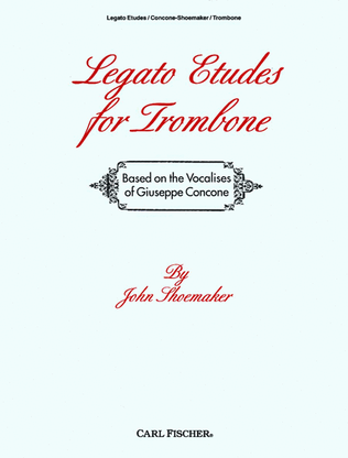 Book cover for Legato Etudes For Trombone