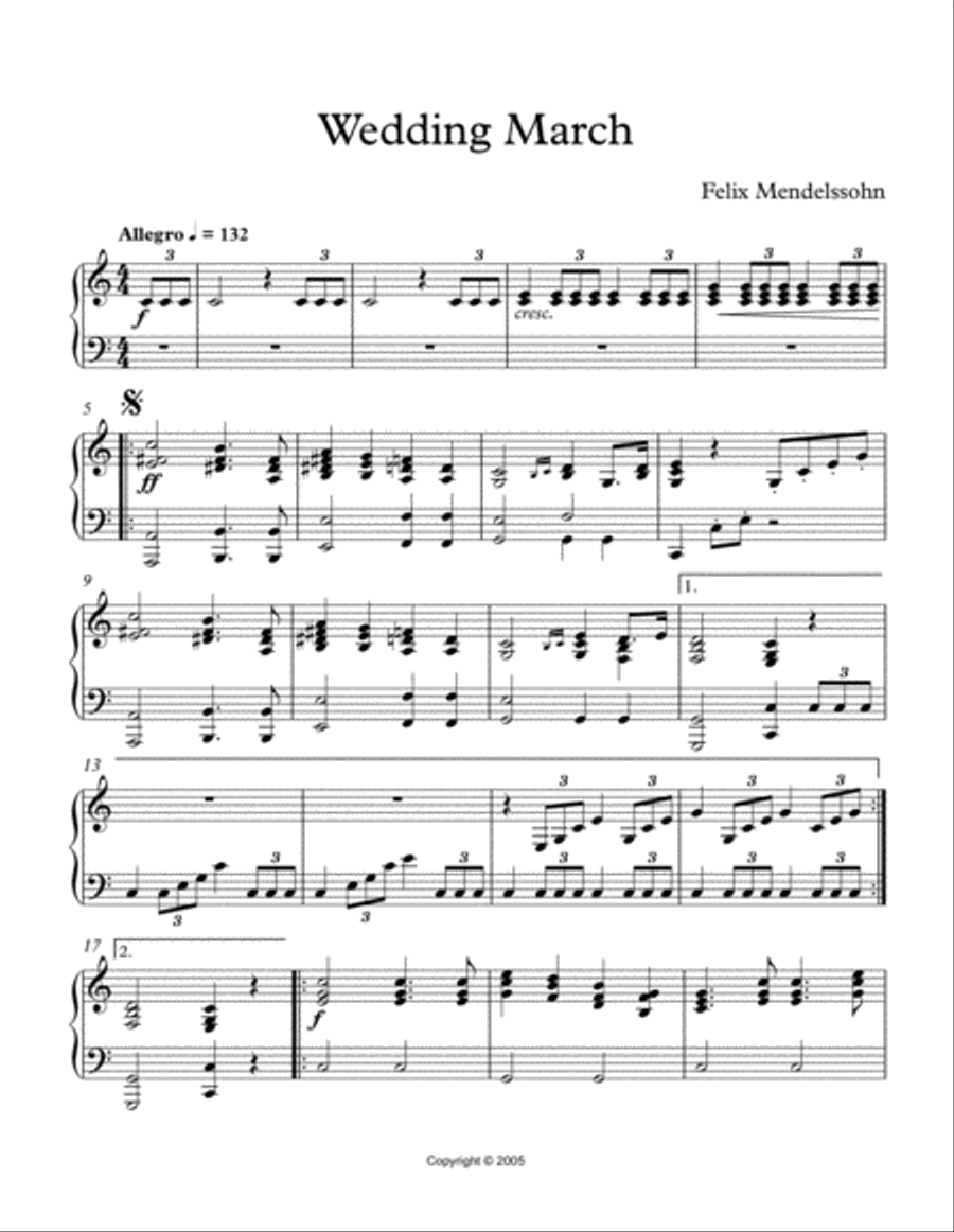 Wedding March Wedding March Small Ensemble scores gallery preview page 2