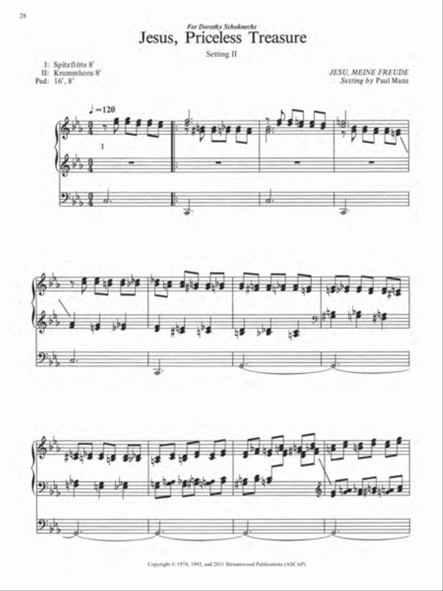 Ten Chorale Improvisations, Set 5 Organ scores gallery preview page 11