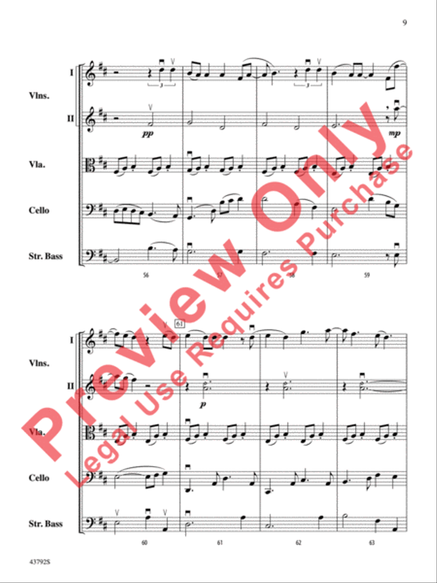 I Don't Want to Miss a Thing String Orchestra scores gallery preview page 10