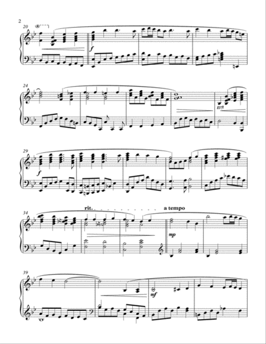 (There's No Place Like) Home For The Holidays Piano Solo scores gallery preview page 2