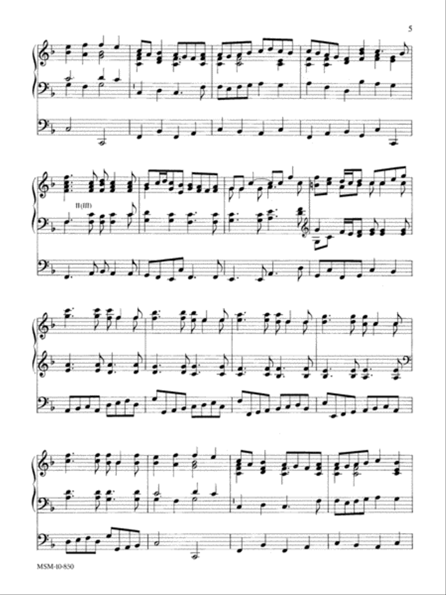 God of Grace Organ scores gallery preview page 2