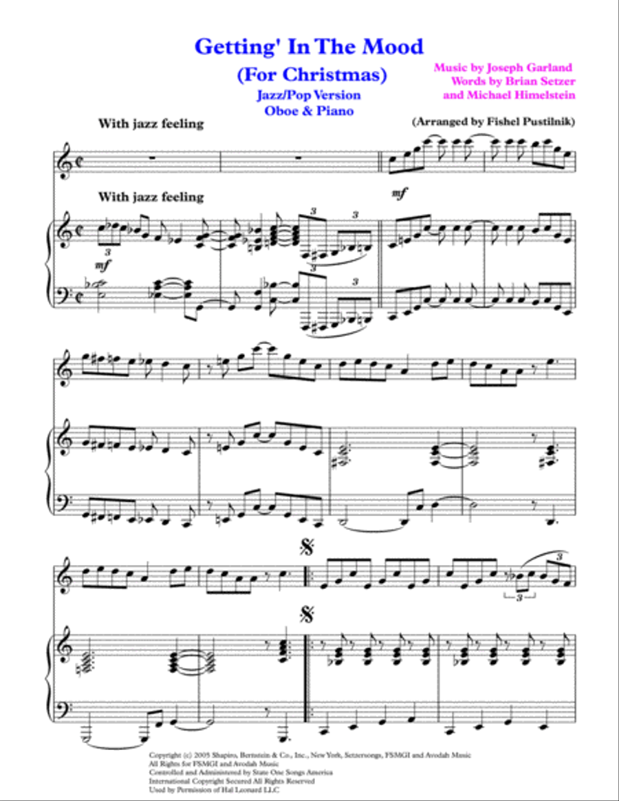 Getting' In The Mood (For Christmas) Piano scores gallery preview page 2