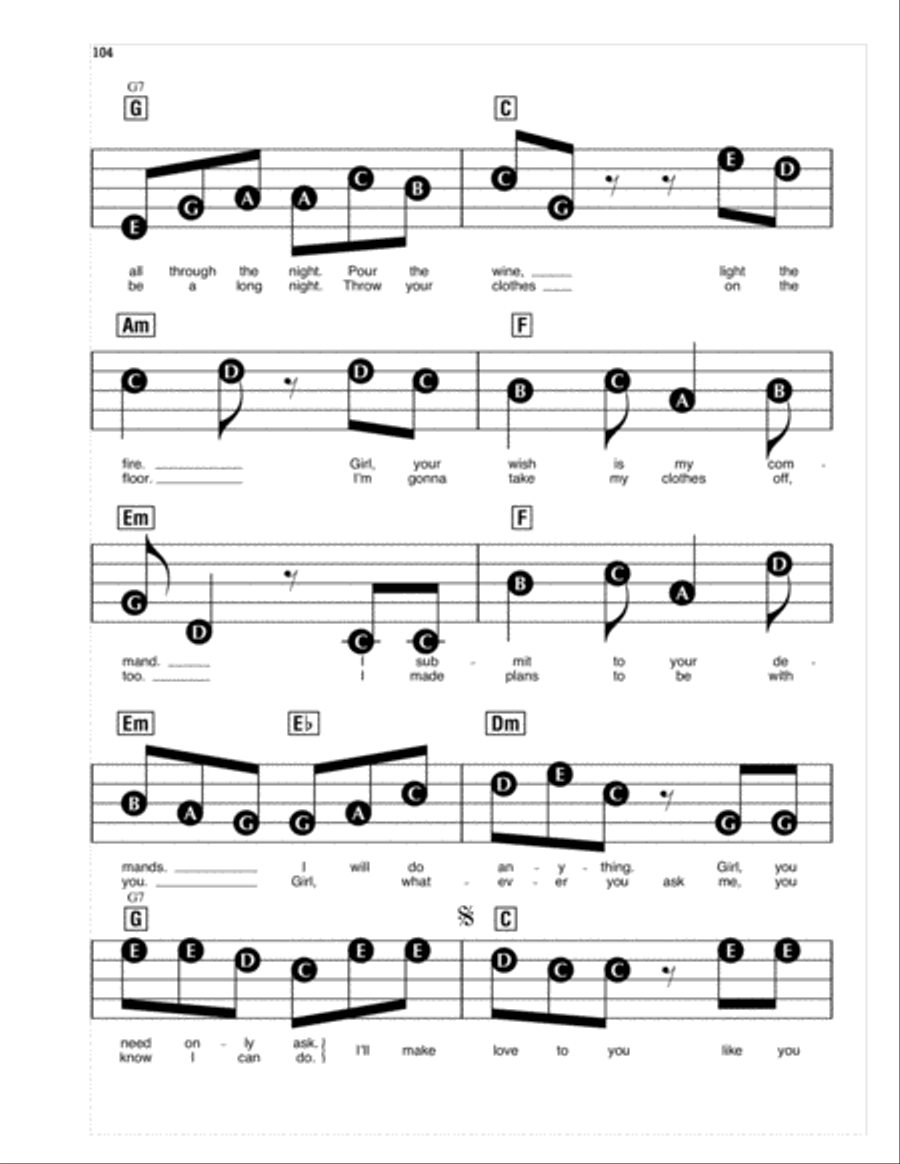 I'll Make Love To You Electronic Keyboard scores gallery preview page 2