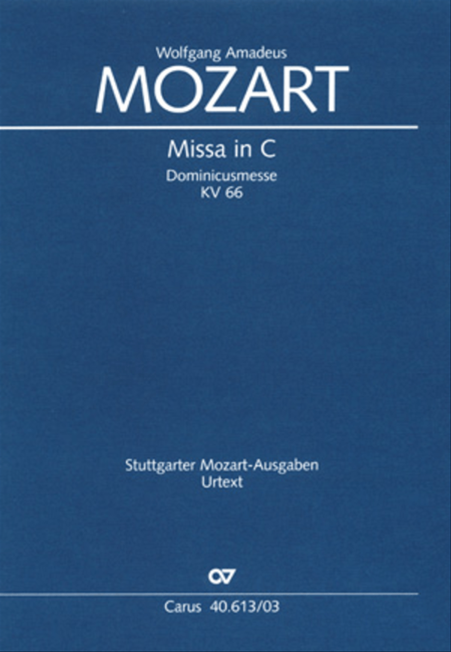 Mass in C (Missa in C) 4-Part scores gallery preview page 1