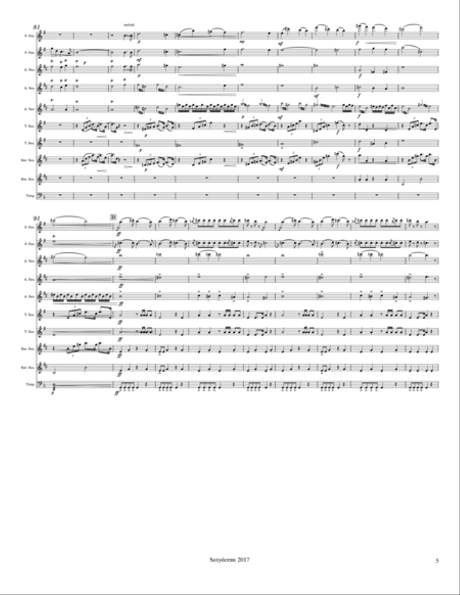New World Symphony New World Symphony Woodwind Ensemble scores gallery preview page 5