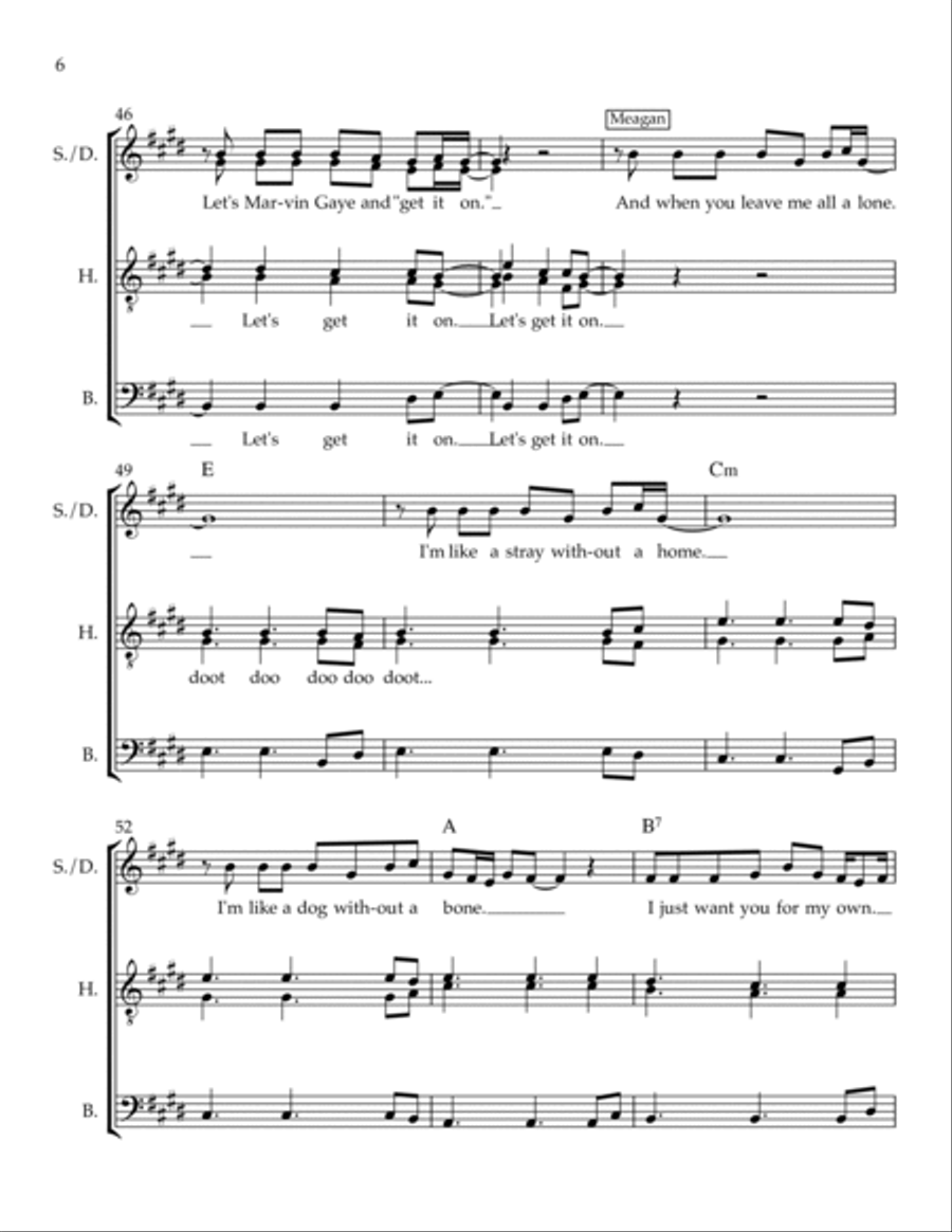 Marvin Gaye TTBB scores gallery preview page 6