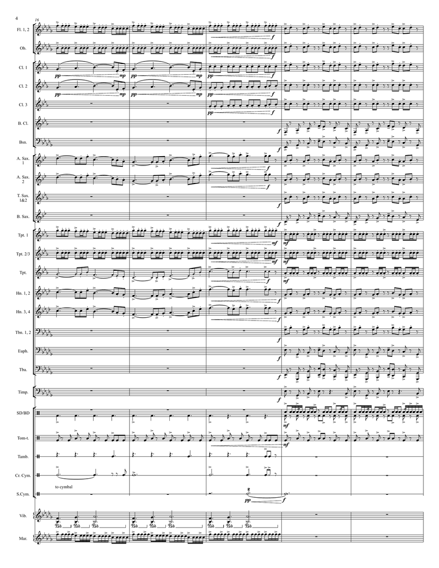 Dragonborn (skyrim Theme) Concert Band scores gallery preview page 5