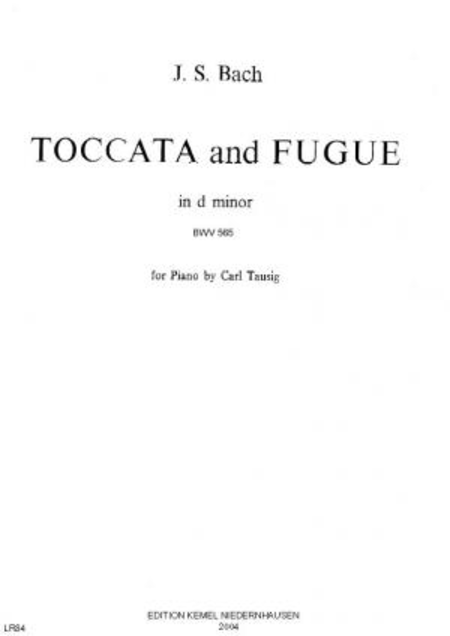 Toccata and fugue in d minor : for piano, BWV 565