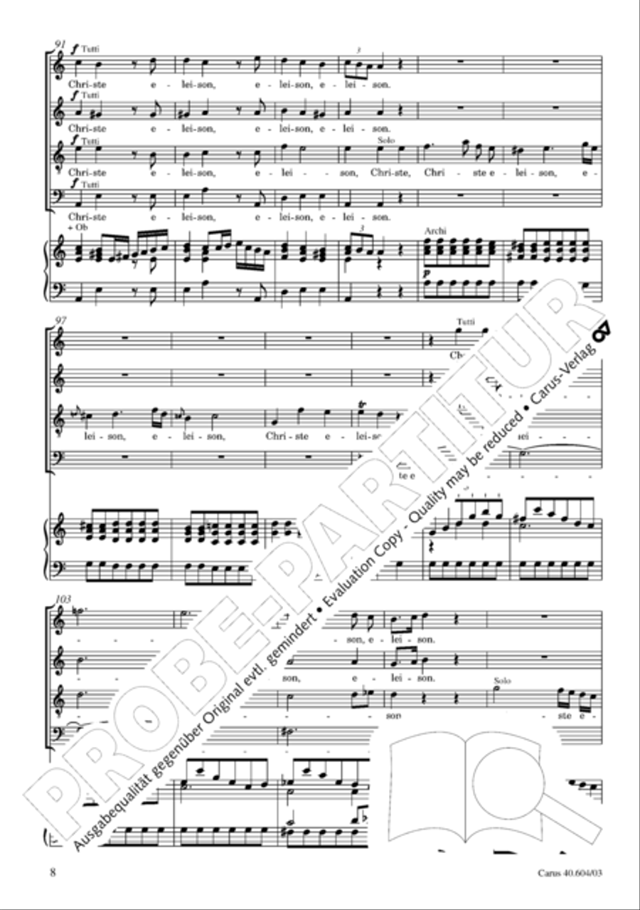 Grosse Mariazeller Messe in C 4-Part scores gallery preview page 17