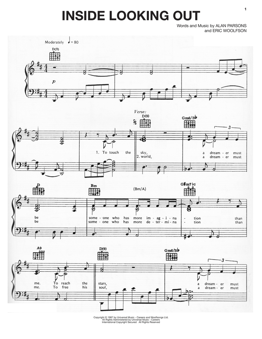 Inside Looking Out Acoustic Guitar scores gallery preview page 1