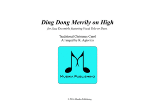 Book cover for Ding Dong Merrily on High - Vocal Feature for Jazz Ensemble