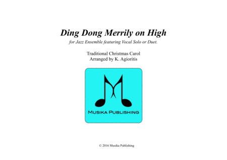 Ding Dong Merrily on High - Vocal Feature for Jazz Ensemble image number null