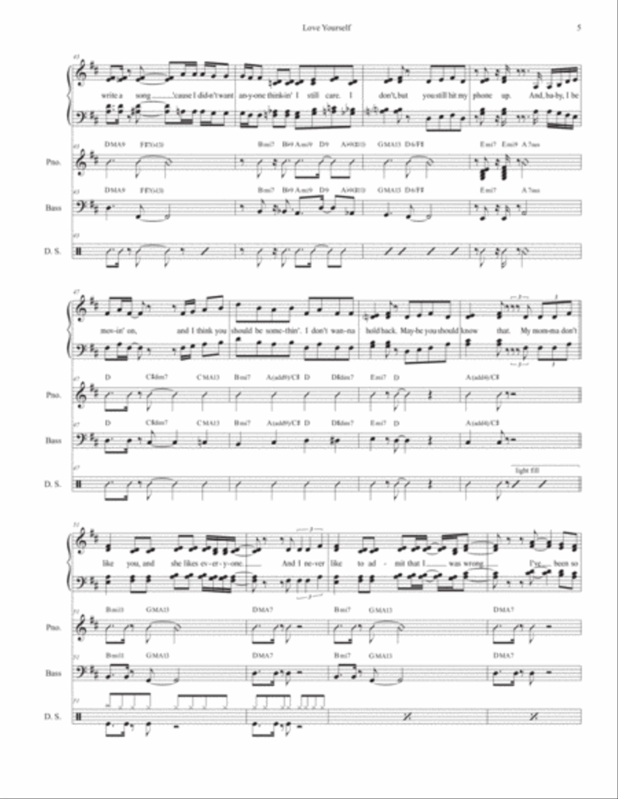 Love Yourself Divisi scores gallery preview page 5