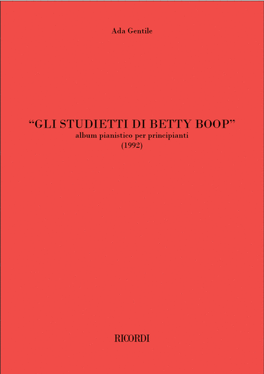 Gli studietti di Betty Boop