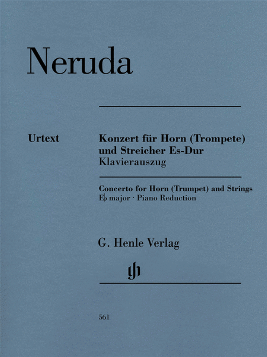 Concerto for Horn (Trumpet) and Strings in E-Flat Major Horn Solo scores gallery preview page 1