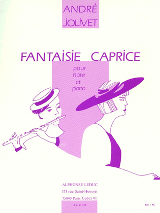 Book cover for Caprice Fantasy, For Flute And Piano