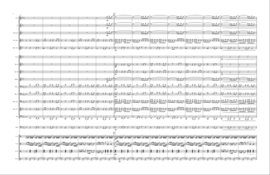 Right Above It Marching Band scores gallery preview page 2