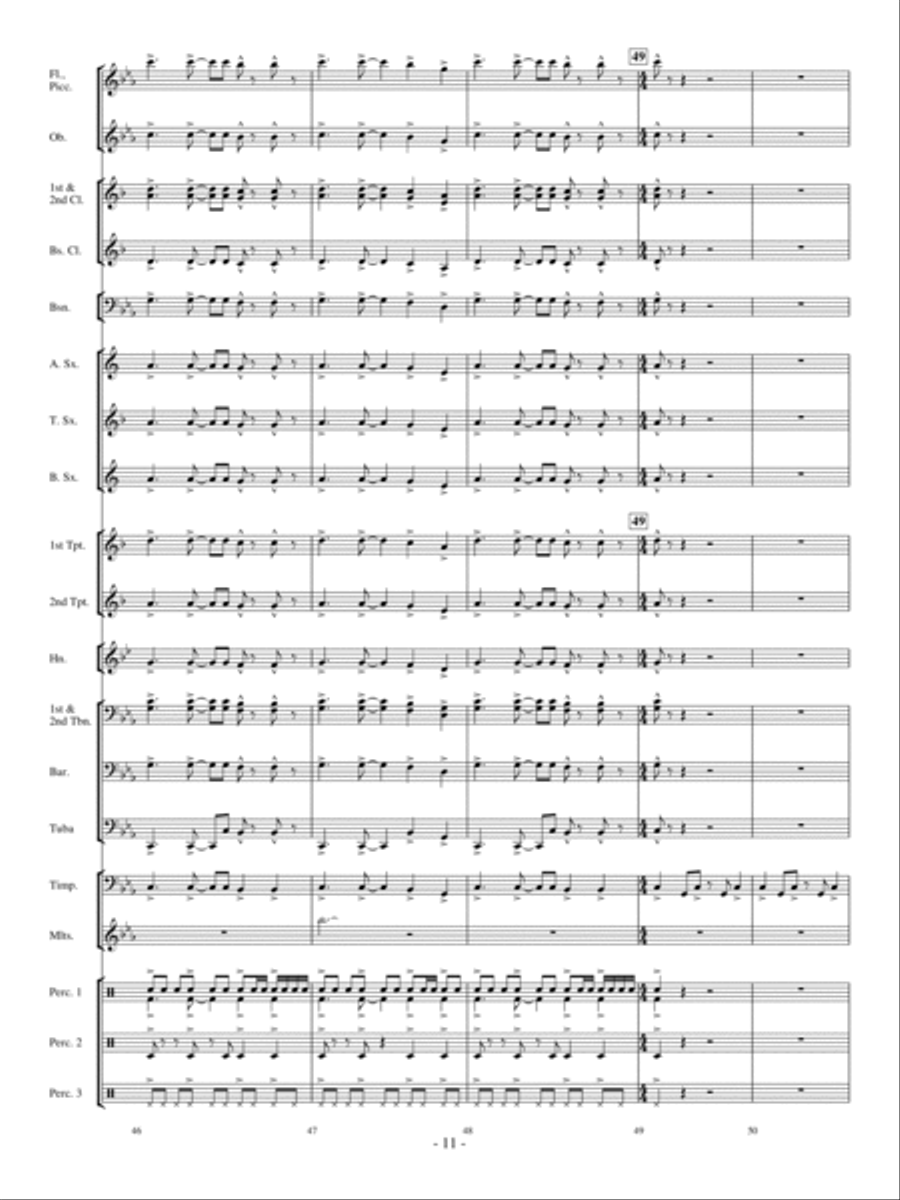 The Witch and the Saint Concert Band scores gallery preview page 10