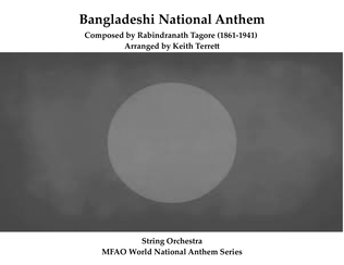 Book cover for Bangladeshi National Anthem for String Orchestra (MFAO World National Anthem Series)