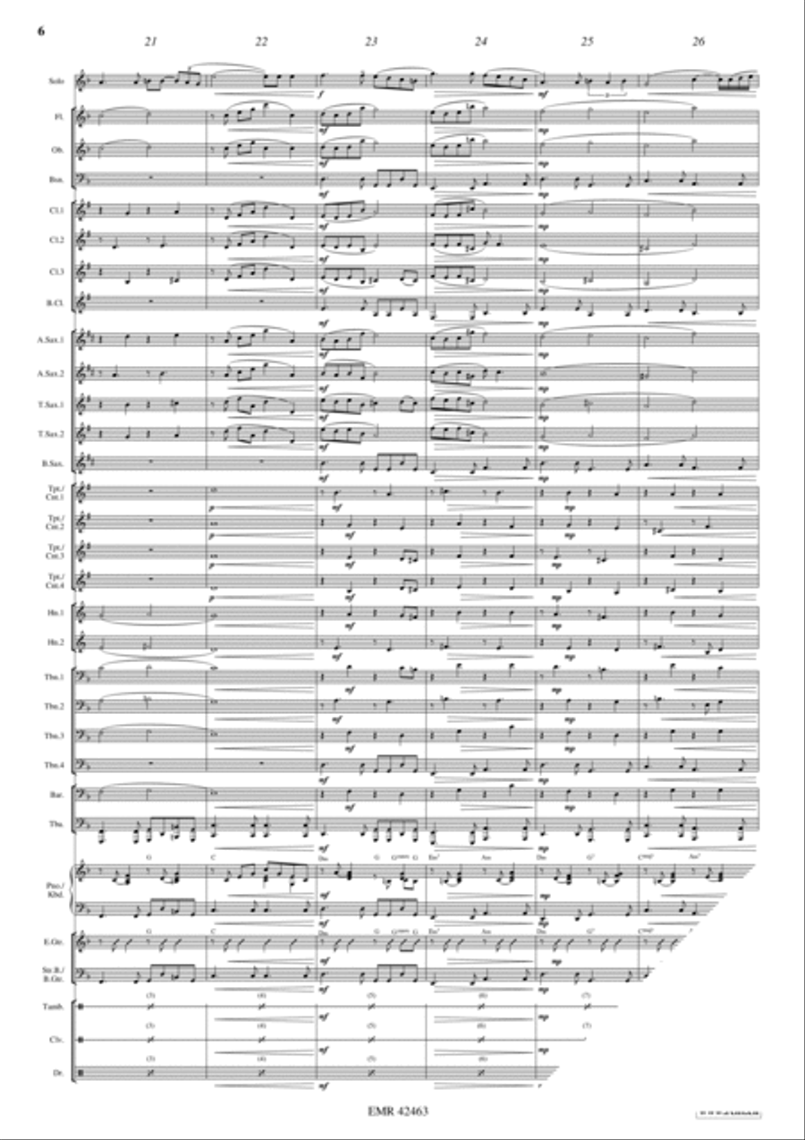 A Lovely Day A Lovely Day Concert Band scores gallery preview page 8