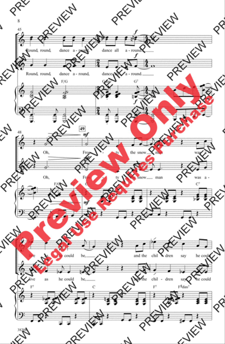 Frosty the Snowman 2-Part scores gallery preview page 8