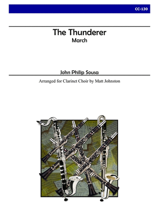 Book cover for The Thunderer for Clarinet Choir