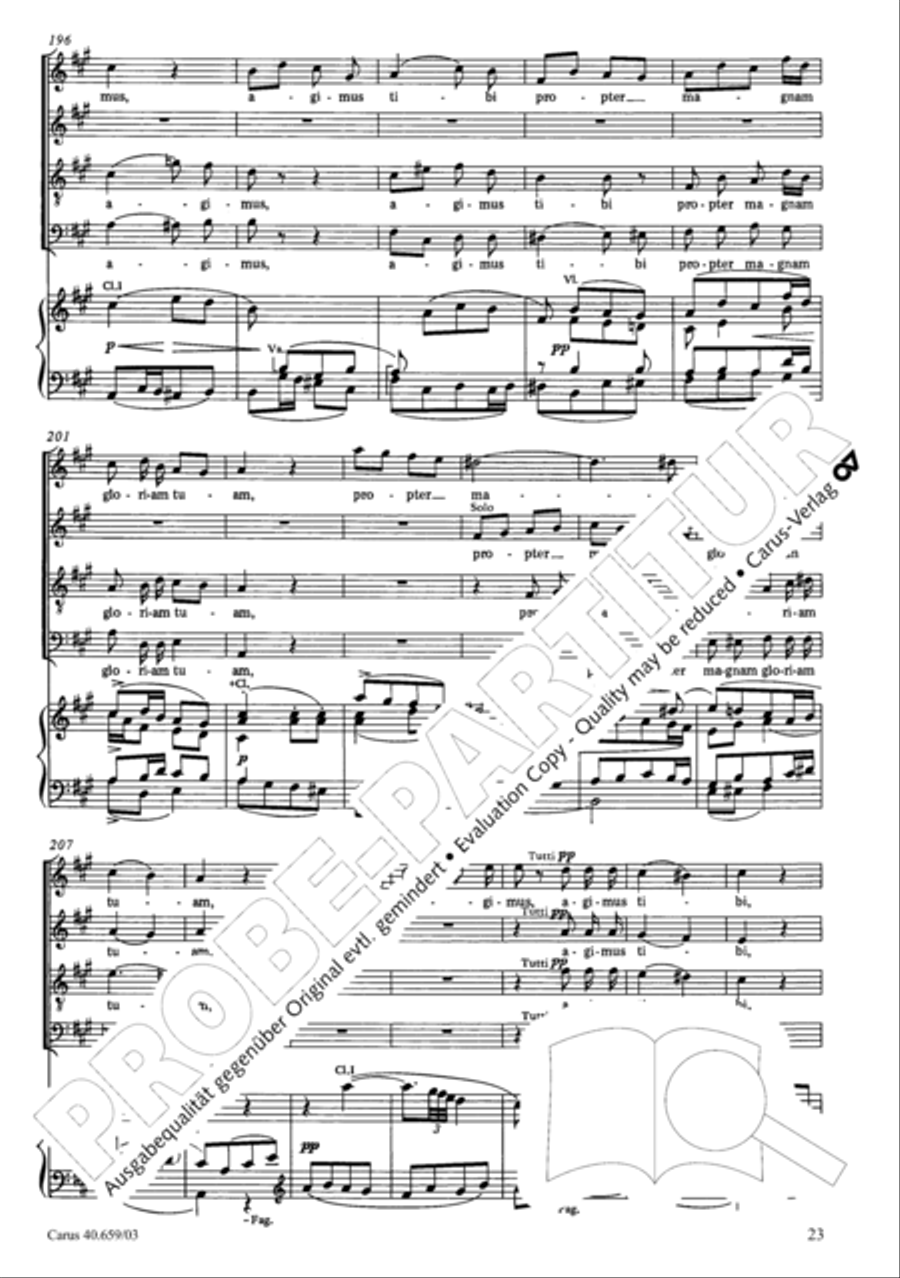 Mass in A flat major (Messe in As) 4-Part scores gallery preview page 24