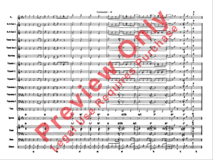 Jazzy Merry Christmas Jazz Ensemble scores gallery preview page 12