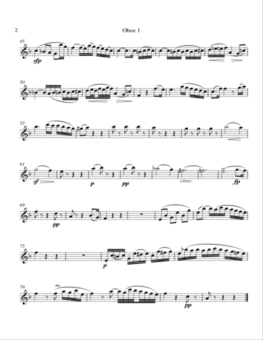 Adagio for Double Reed Trio, Op. 87 English Horn scores gallery preview page 6