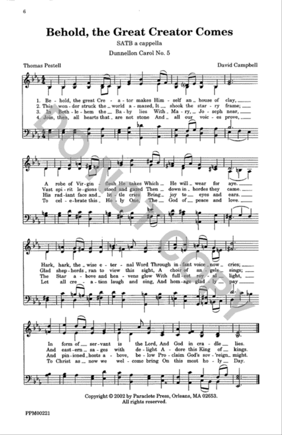 A Celebration of Carols 4-Part scores gallery preview page 7