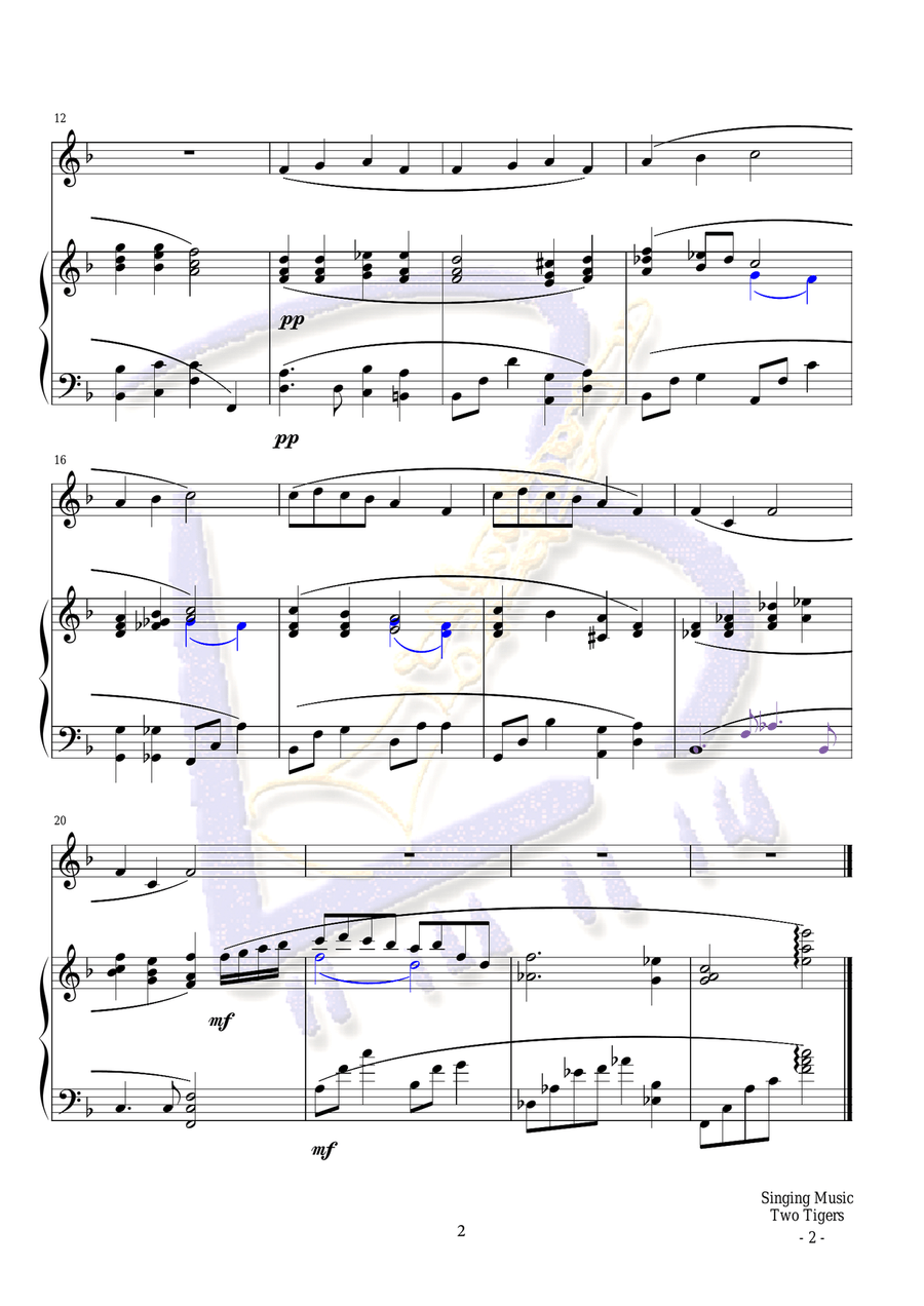 Two Tigers Large Ensemble scores gallery preview page 2