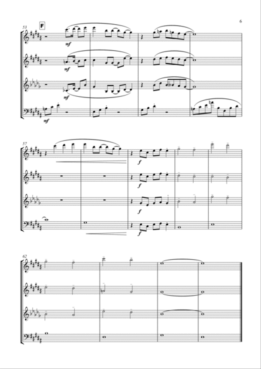 Suspicious Minds Suspicious Minds Woodwind Quartet scores gallery preview page 6
